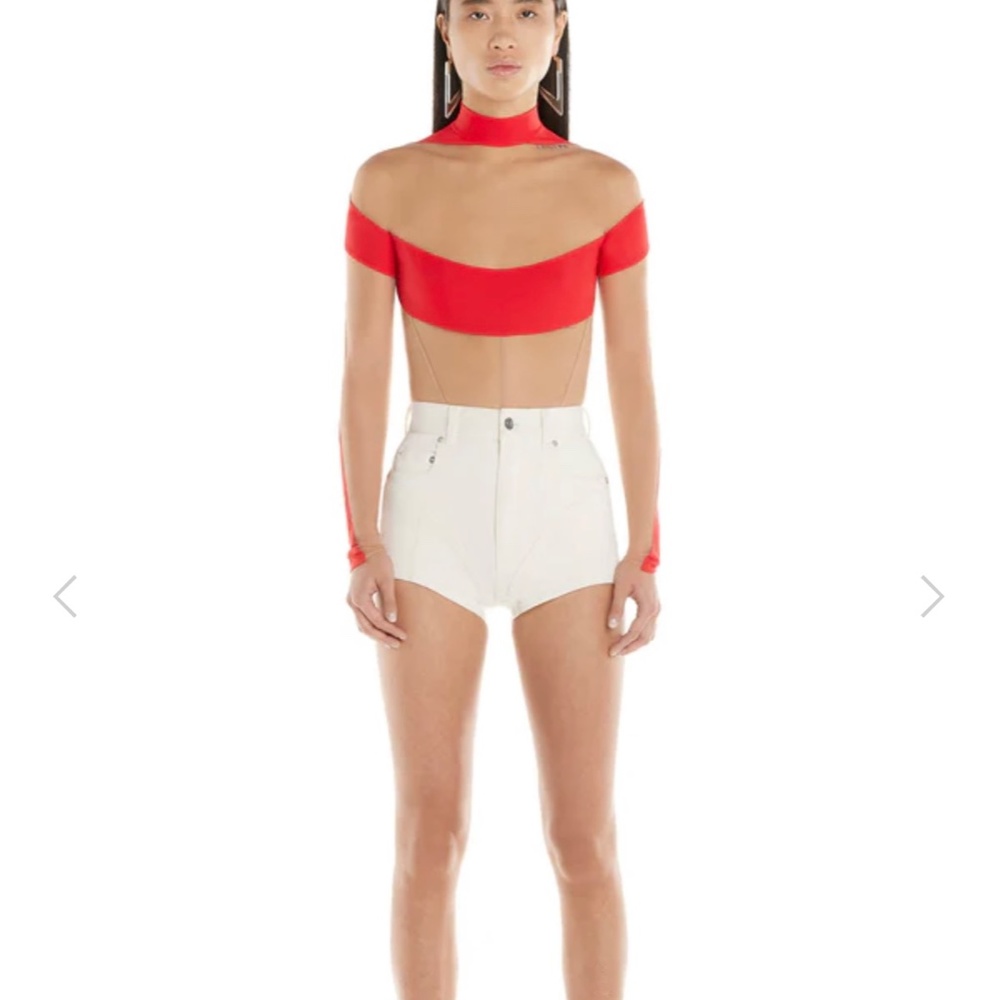 Mugler Illusion Neckline Bodysuit - Picture 6 of 6